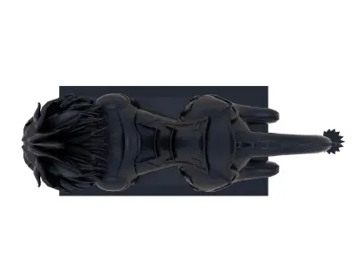 Sculpture-004 lion statue 3D model