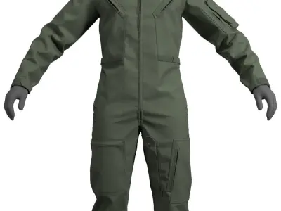 US Flight Suit CWU-27P - Marvelous Designer 3D model