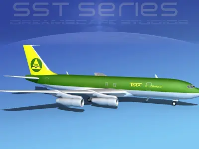 Boeing 707-320 SS TMA Lebanon 3D model