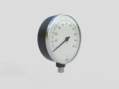 Pressure Gauge M11 Low-poly 3D model
