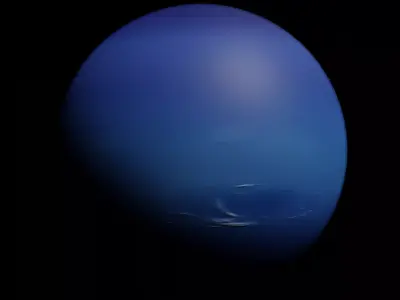 Neptune - made in Blender Low-poly 3D model