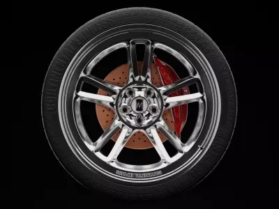 Sport Car Alloy Wheel Model  3D model