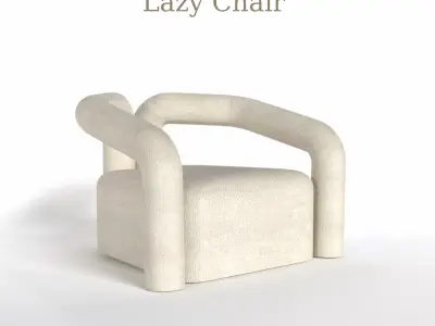 armchair modern armchair chair lazy chair Free 3D model