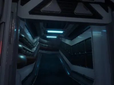 ModularSciFiEnvironment UE4 Low-poly 3D model