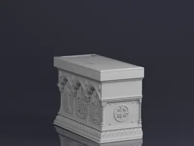 001576 raw 3d scan of a church altar Free 3D model