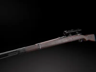 AAA KAR 98 Game Ready PBR Low-poly 3D model