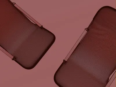 Safari Lounger Folding Chair - Campmor 3D model