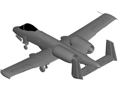 Fairchild A-10 Thunderbolt II 3D model