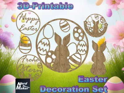 Easter Decoration Set - Oster Dekoration Set - Free 3D print model