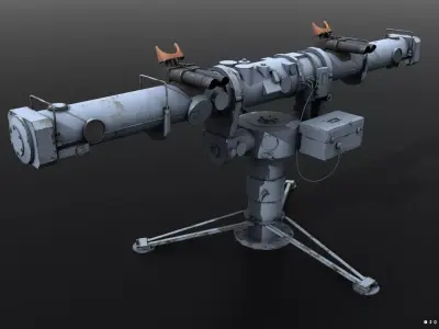 Coincidence rangefinder Low-poly 3D model