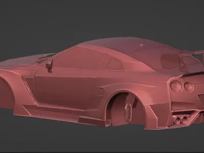 Nissan GTR R35 2017 Robot Craftsman 3D model