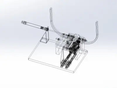E type spring pack assembly machine 3D model