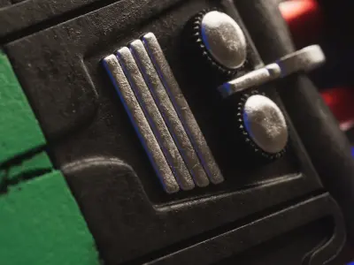 Martian Gun Low-poly 3D model