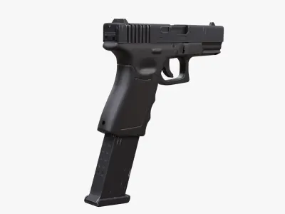 Glock 19 Semi Automatic Pistol Free 3D model