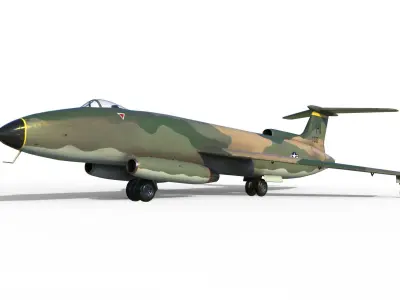 Martin XB-51 bomber 3D model