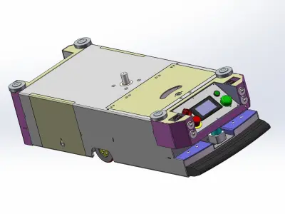 AGV carrier car 3D model