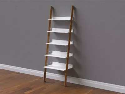Bookshelf - Ladder Bookshelf Free 3D model