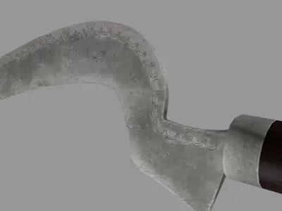 Afghan fighting knife 3D model
