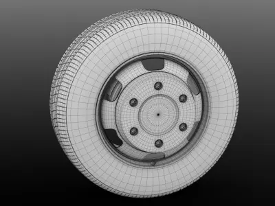 Opel Movano Van wheel 2017 3D model