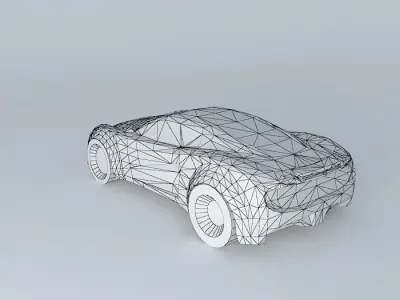 Sports car template NEG Free 3D model