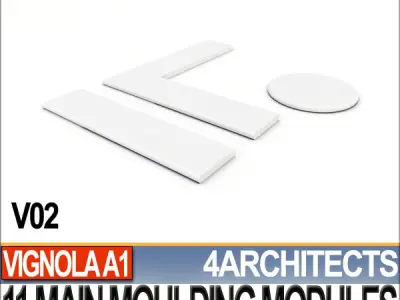 80 Architecture Moulding Modules Collection Revit STL Print 3D print model