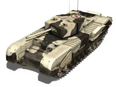 Churchill MK III Kingforce 3D model