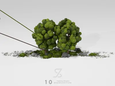 Ahorn Tree Free low-poly 3D model