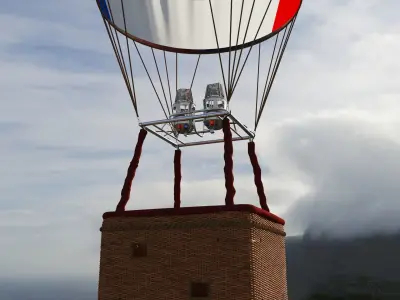 Hot Air Balloon 3D model
