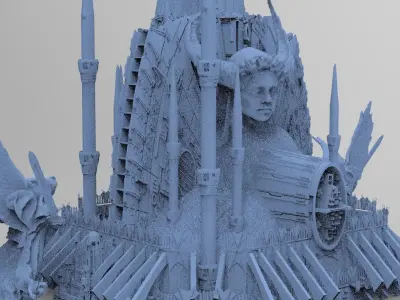 Alien Prometheus temples 5 3D model