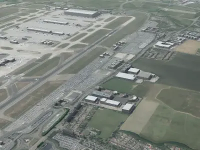 Heathrow Airport London UK 3D model
