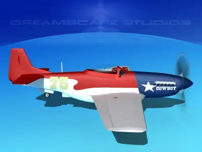 P-51 Mustang Sport V05 3D model