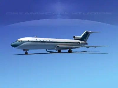 Boeing 727-200 Sabena 3D model