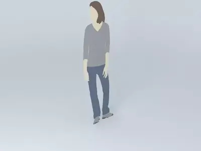 cunard woman Free 3D model