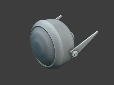 Bike Headlight 3D model