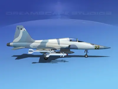 Northrop F-5E Tiger V10 Navy 3D model