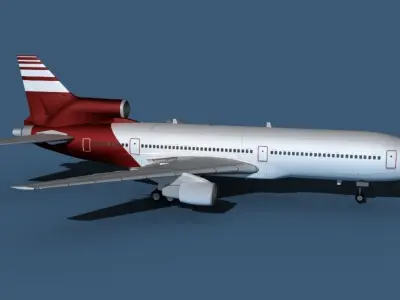 Lockheed L-1011-50 Corporate 4 3D model