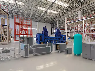 Melt-blown fabric extrusion molding machine 3D model