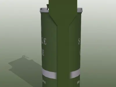 Smoke Low-poly 3D model