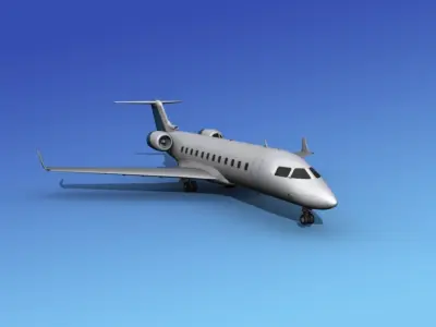 Canadair CRJ100 Corporate 2 3D model
