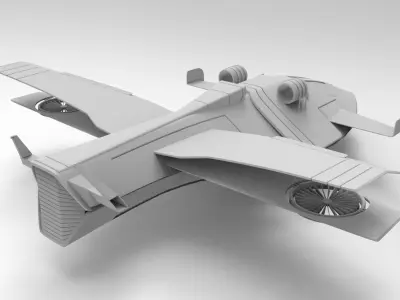 space jet 3D model