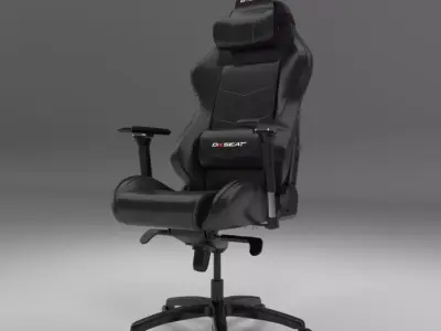 Leather gaming chair for computer DXSEAT 3D model
