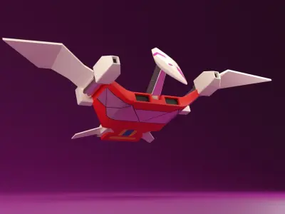 Pterodactyl Dinozord - Power Ranger 3D model