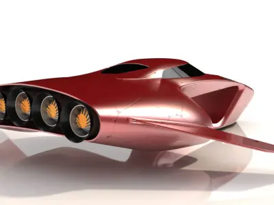 Hover car pro 3D model