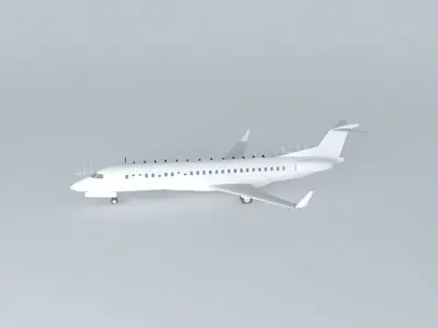 How to put my interior into the model of ERJ 145 XR Free 3D model
