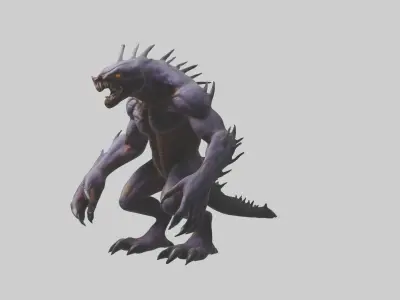 Clawedmonster Model 1 Low-poly 3D model