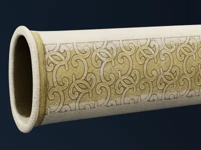 Golden Dagger Sheath Low-poly 3D model