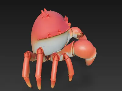 Crab Realistic 3D Model - Low Poly Realistic Low-poly 3D model