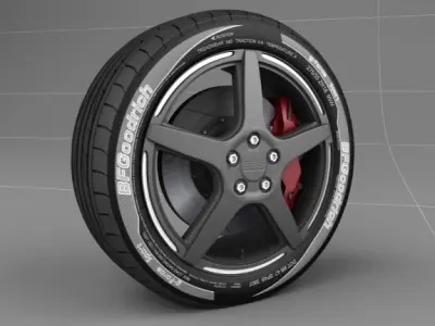 BBS wheel 3D model