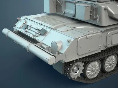 ZSU-23-4 Shilka High-Poly 3D model