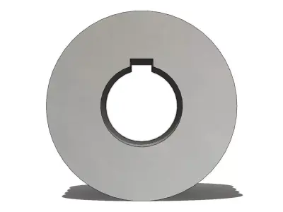 Polia Canais V 3VB 100mm F43 Groove Pulley 3D model